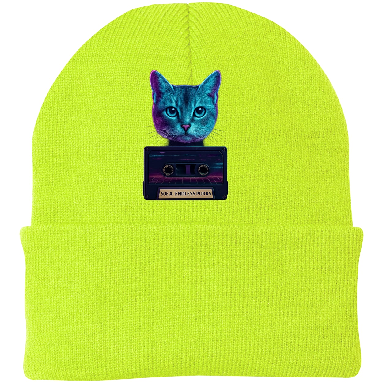 CP90 Port & Company Knit Beanie - Neon Yellow