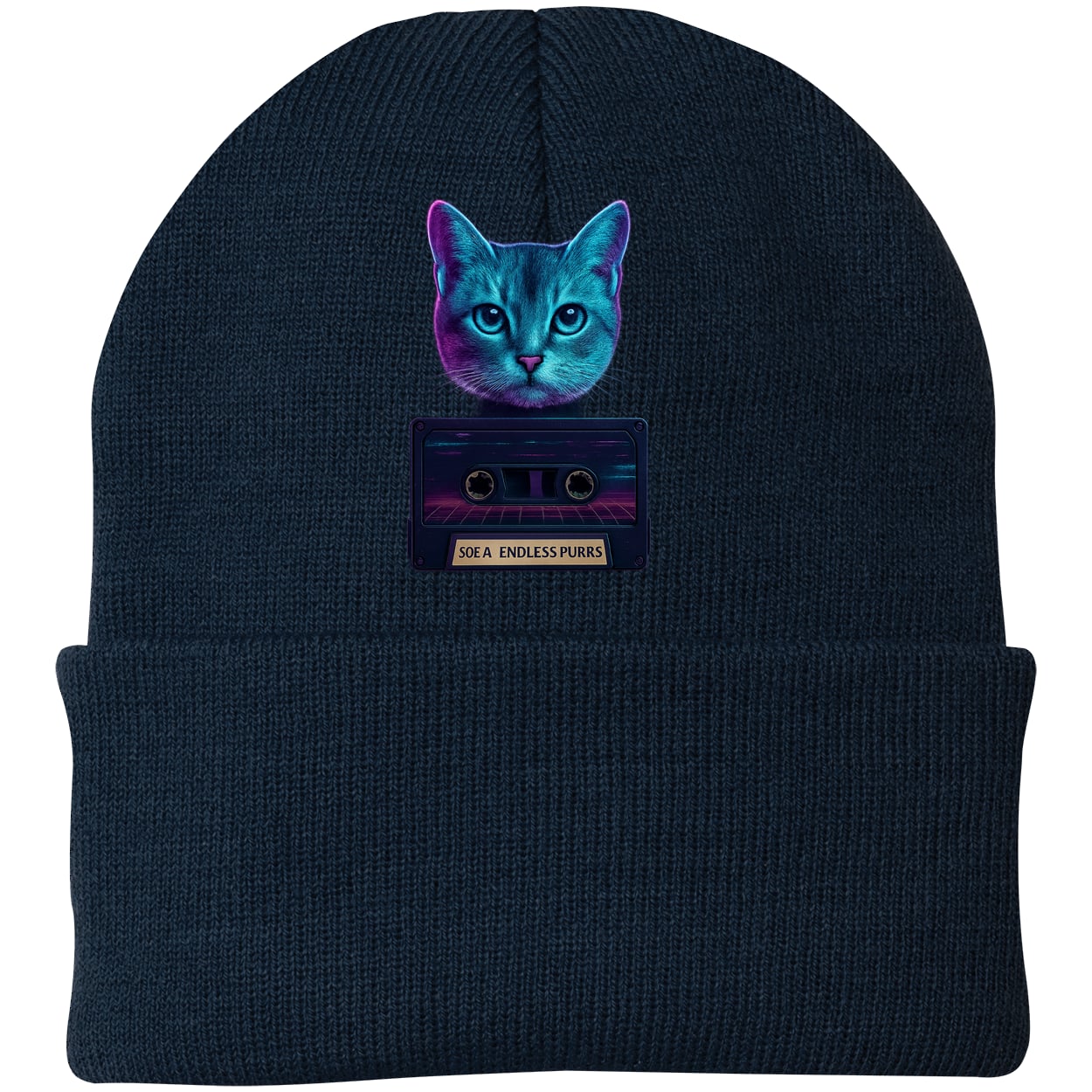 CP90 Port & Company Knit Beanie - Navy