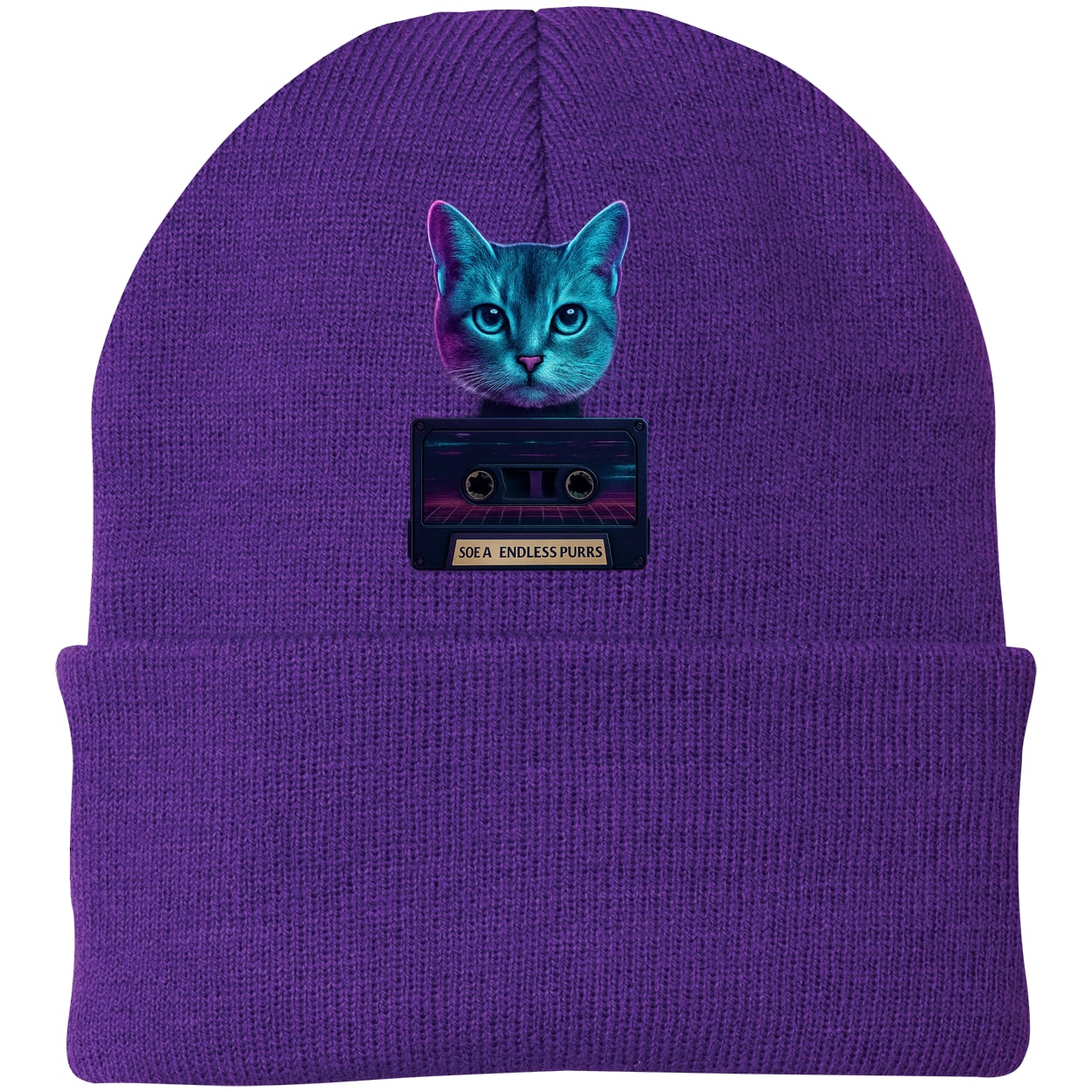 CP90 Port & Company Knit Beanie - Athletic Purple