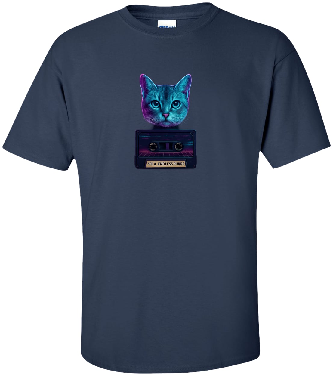 G200T Gildan Mens Tall Ultra Cotton Tee - Navy