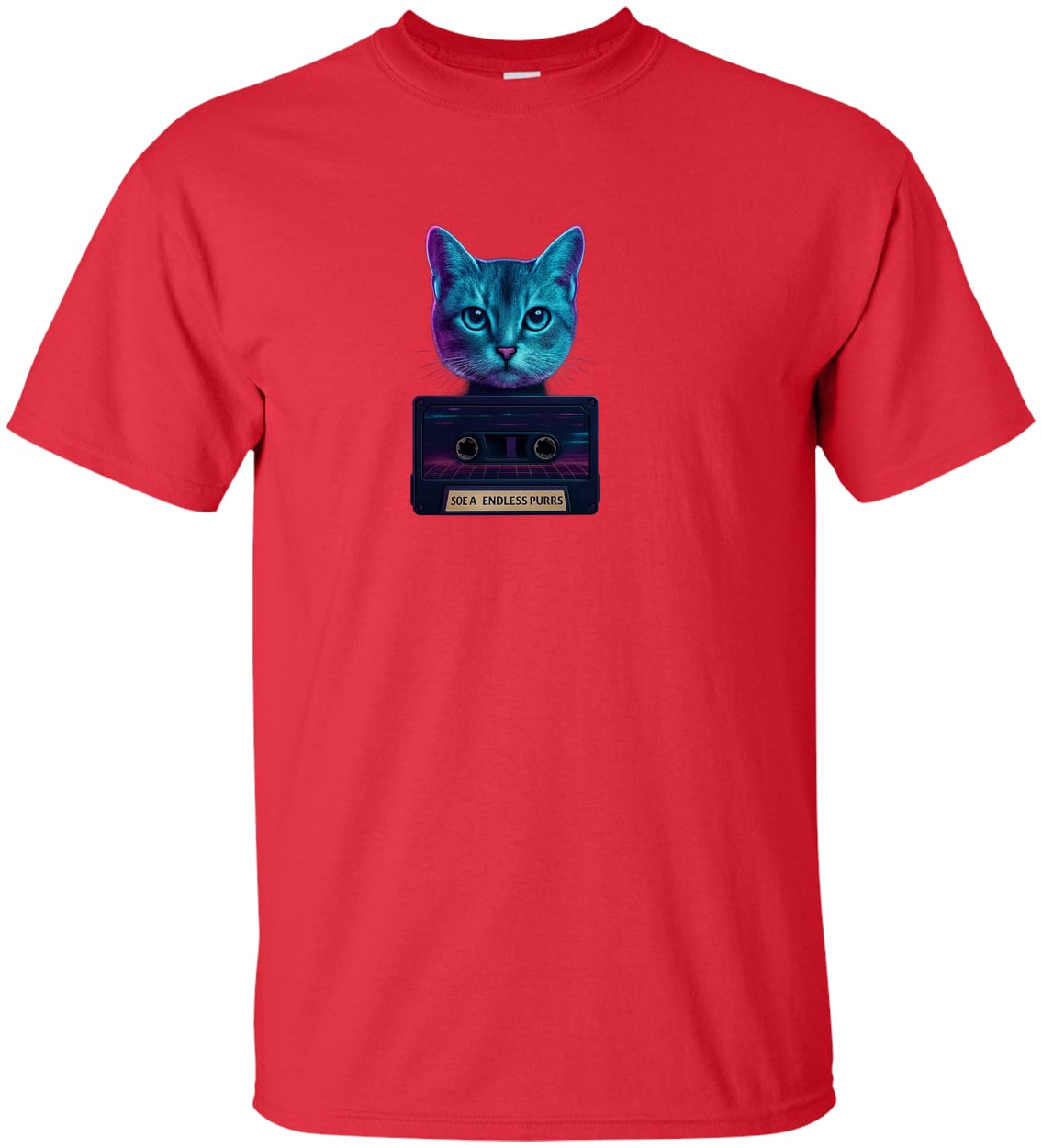 G200T Gildan Mens Tall Ultra Cotton Tee - Red