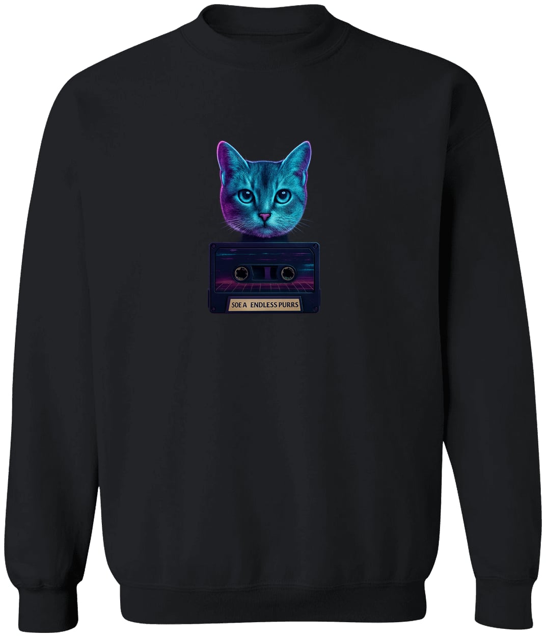 G180 Gildan Crewneck Pullover Sweatshirt - Black