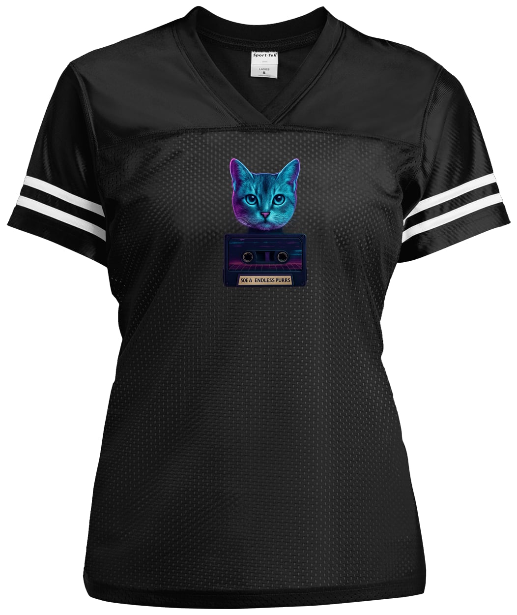 LST307 Sport-Tek Ladies' Replica Jersey - Black/White