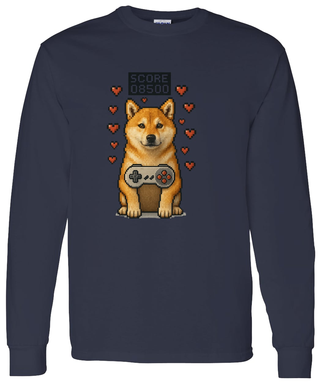 G540 LS T-Shirt 5.3 oz. - Navy
