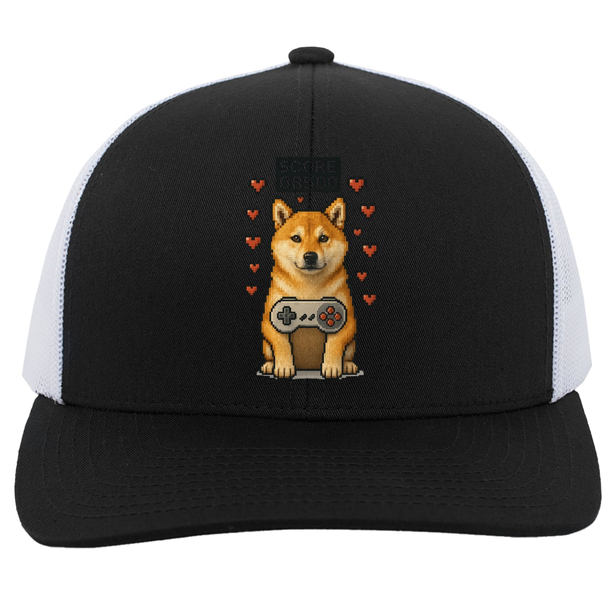 104C Trucker Snap Back - Black/White