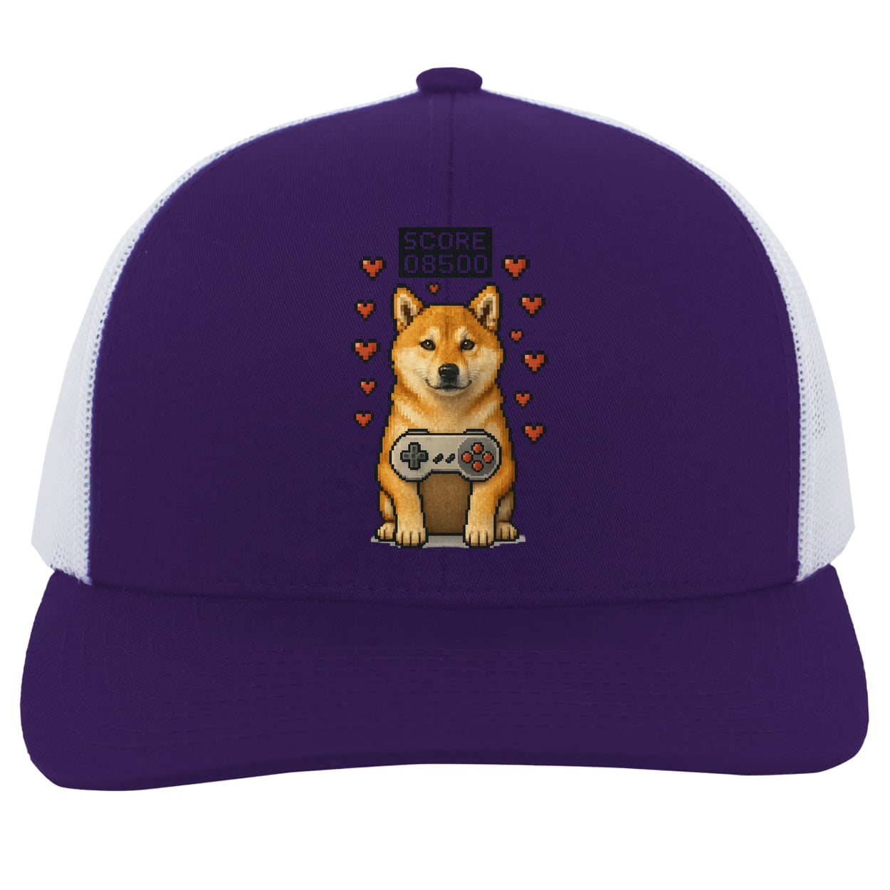 104C Trucker Snap Back - Purple/White