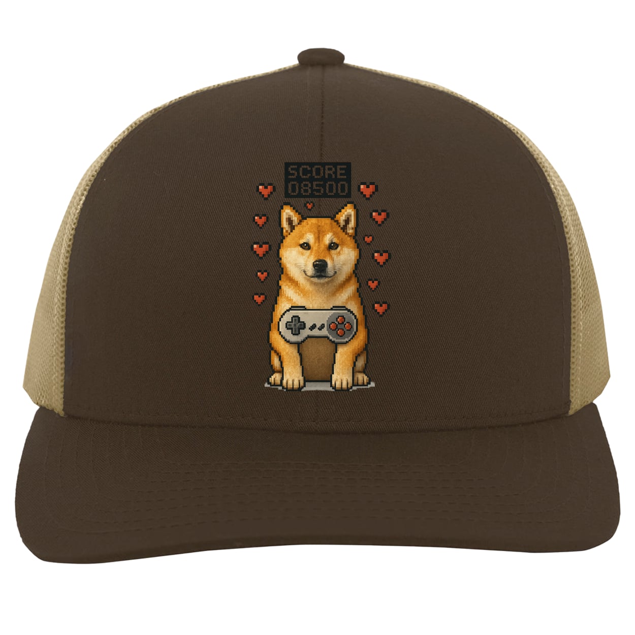 104C Trucker Snap Back - Brown/Khaki