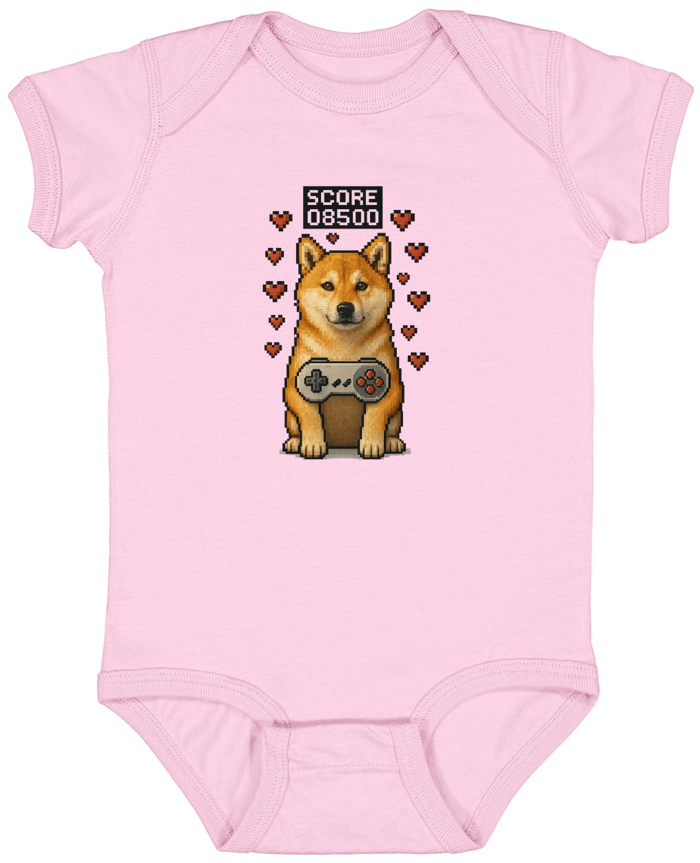 4424 Infant Fine Jersey Bodysuit - Pink