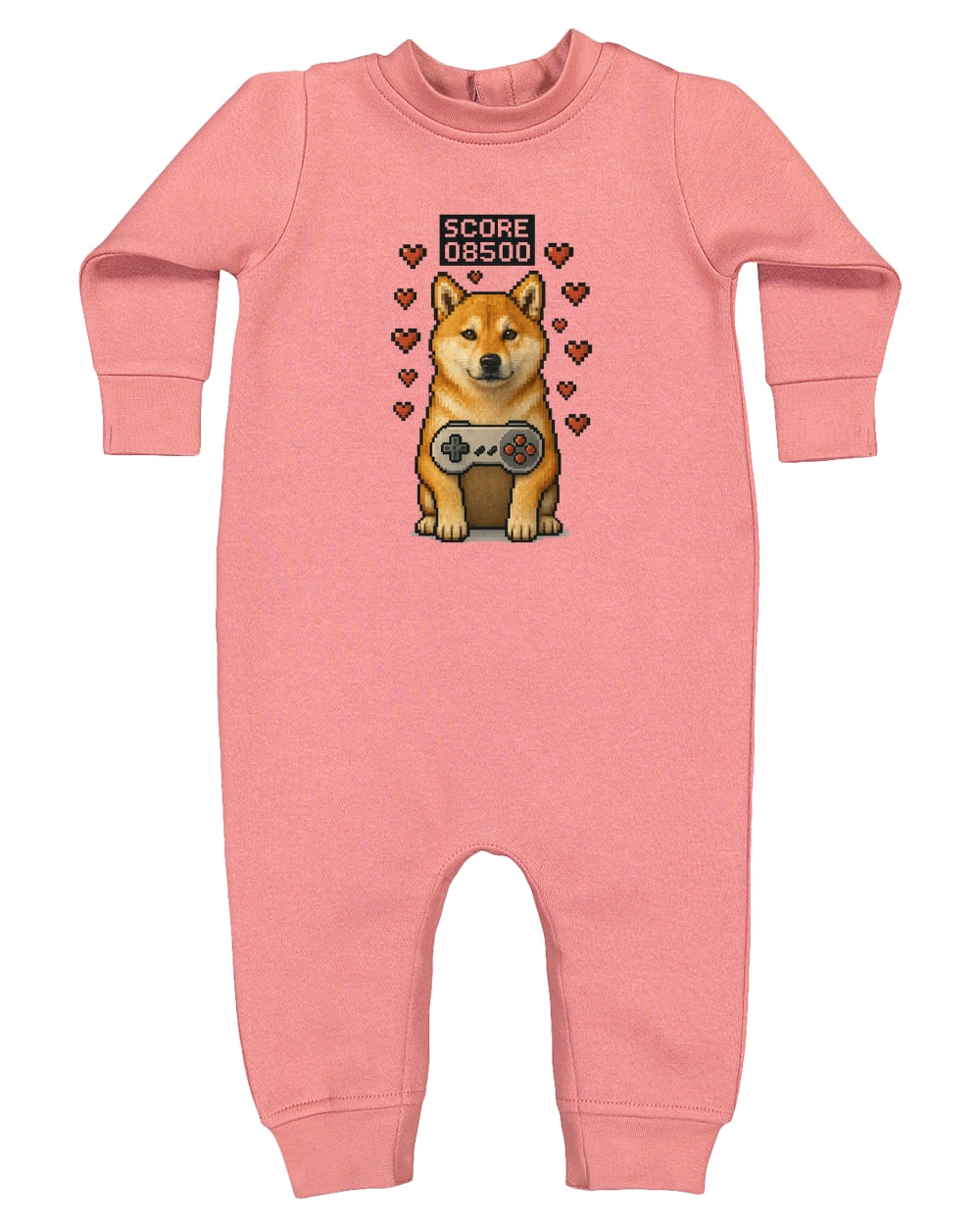 4447 Rabbit Skins Infant Fleece One-Piece Bodysuit - Mauvelous
