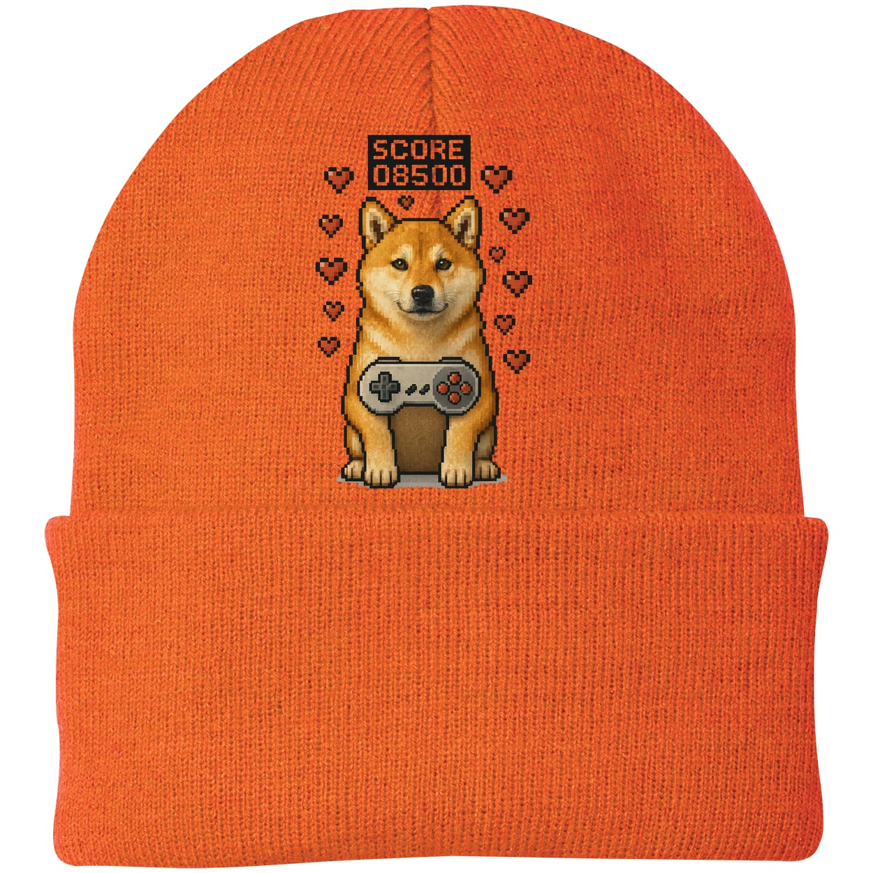 CP90 Port & Company Knit Beanie - Neon Orange