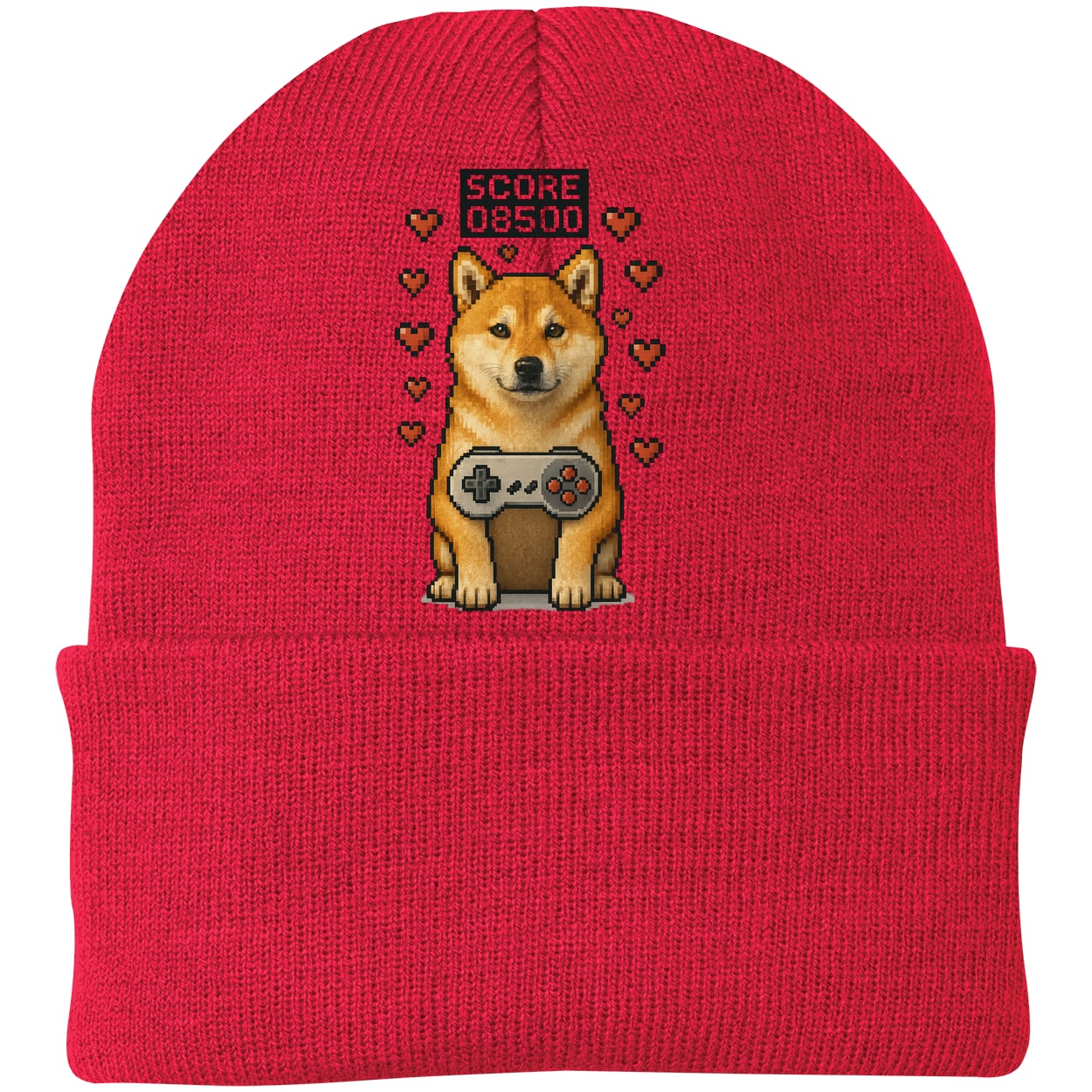 CP90 Port & Company Knit Beanie - Athletic Red