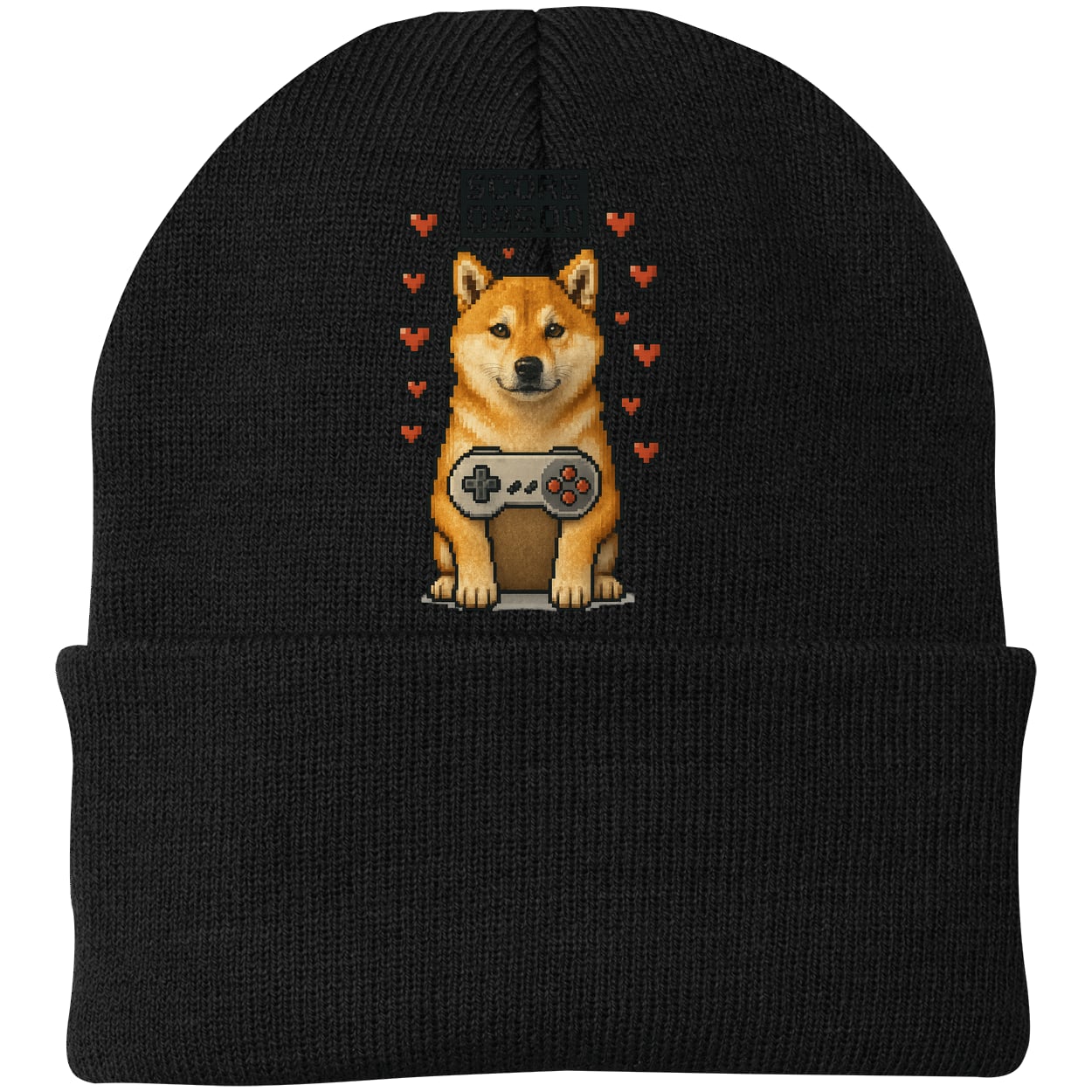 CP90 Port & Company Knit Beanie - Black
