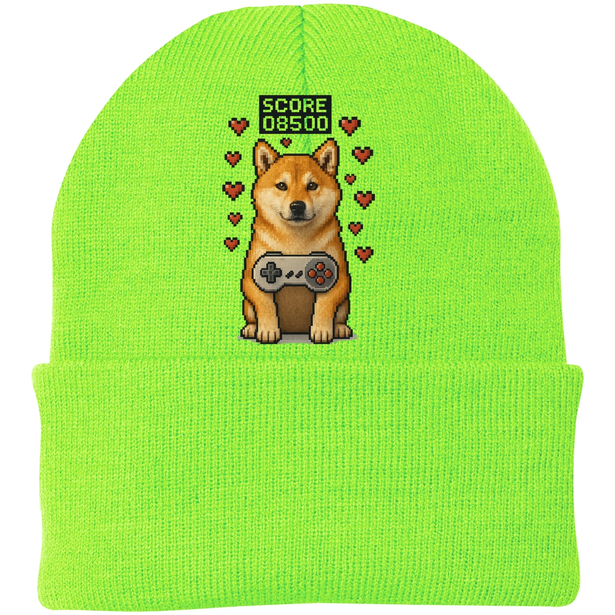 CP90 Port & Company Knit Beanie - Neon Green