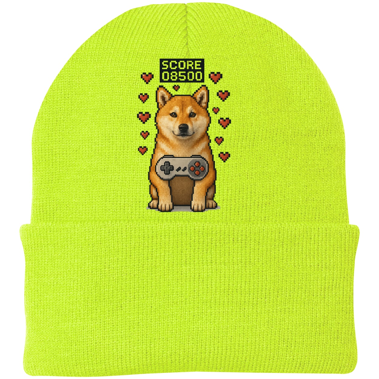CP90 Port & Company Knit Beanie - Neon Yellow