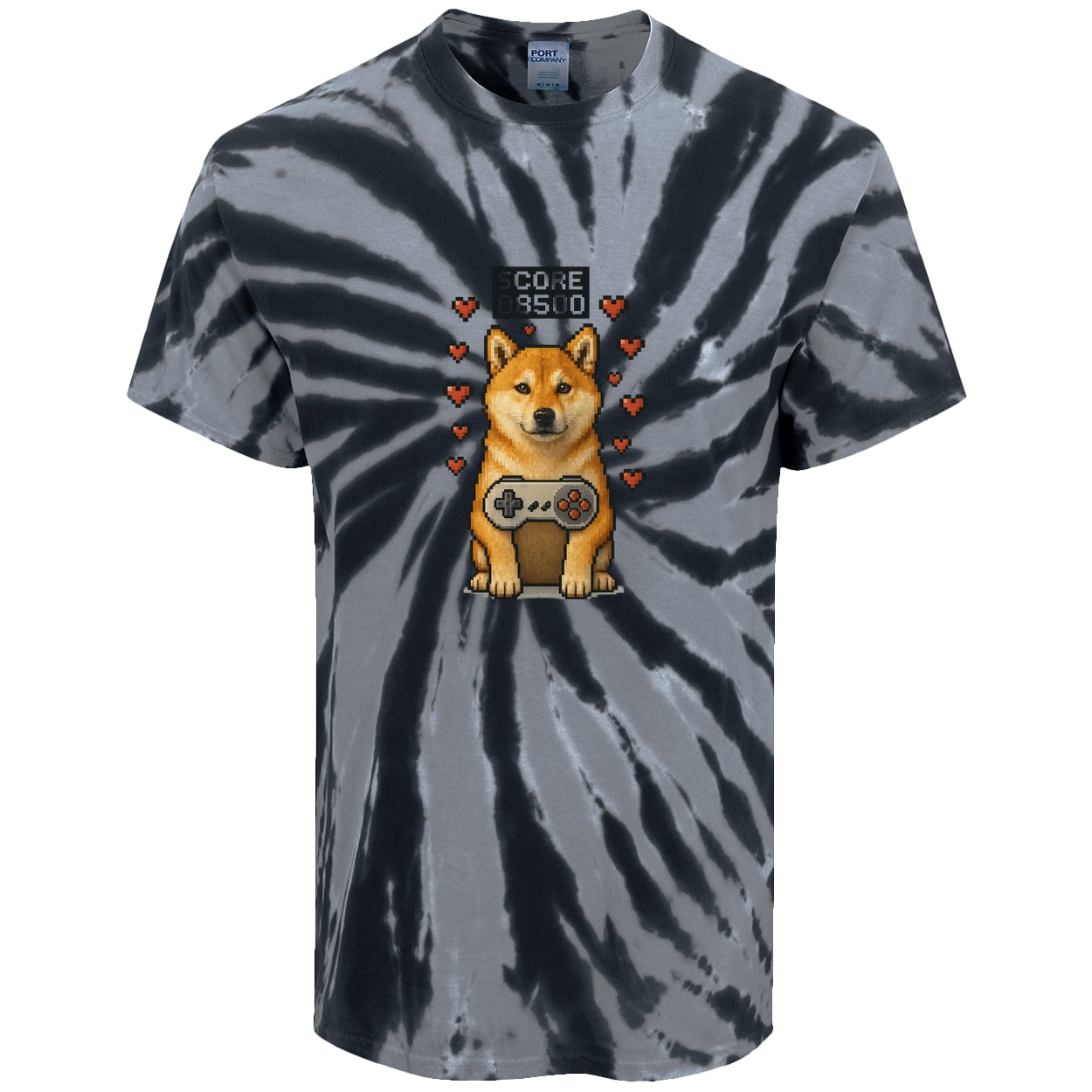 PC147 Port & Company Tie-Dye Tee - Black