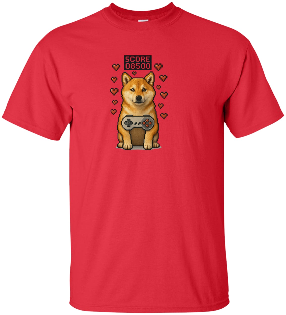 G200T Gildan Mens Tall Ultra Cotton Tee - Red