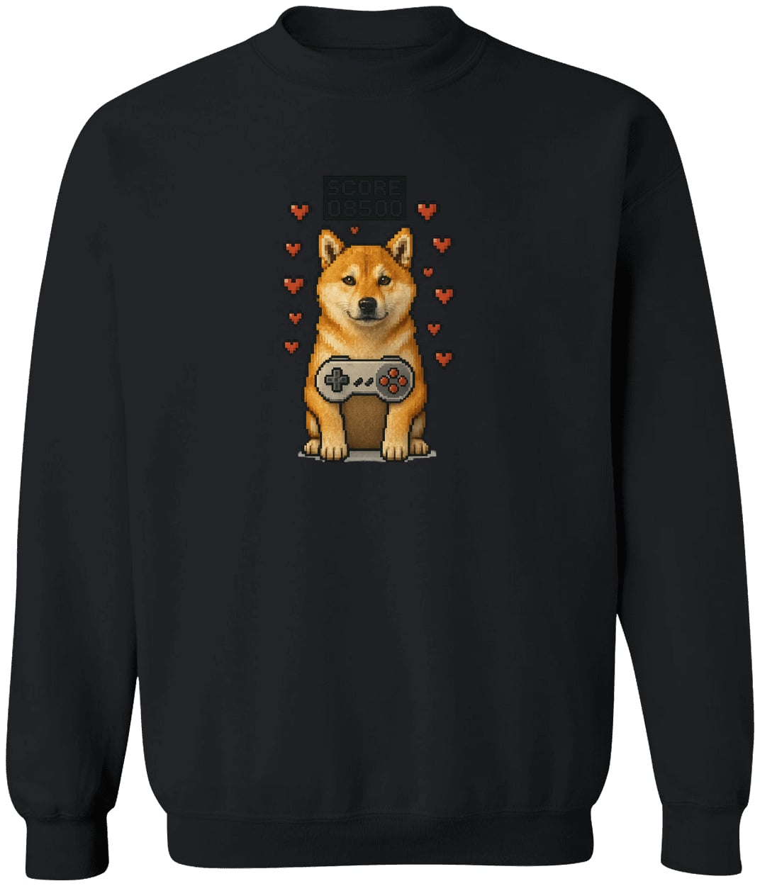 G180 Gildan Crewneck Pullover Sweatshirt - Black