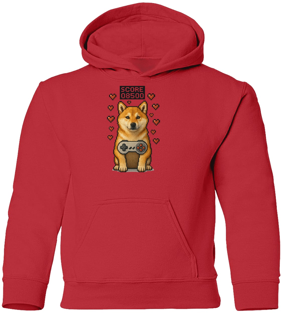 G185B Gildan Youth Pullover Hoodie - Red