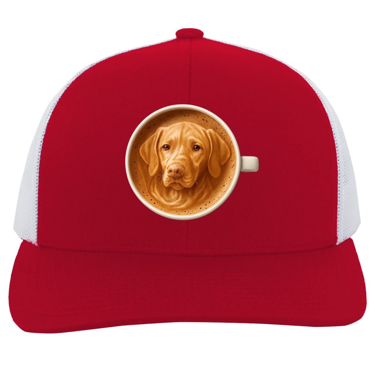 104C Trucker Snap Back - Red/White