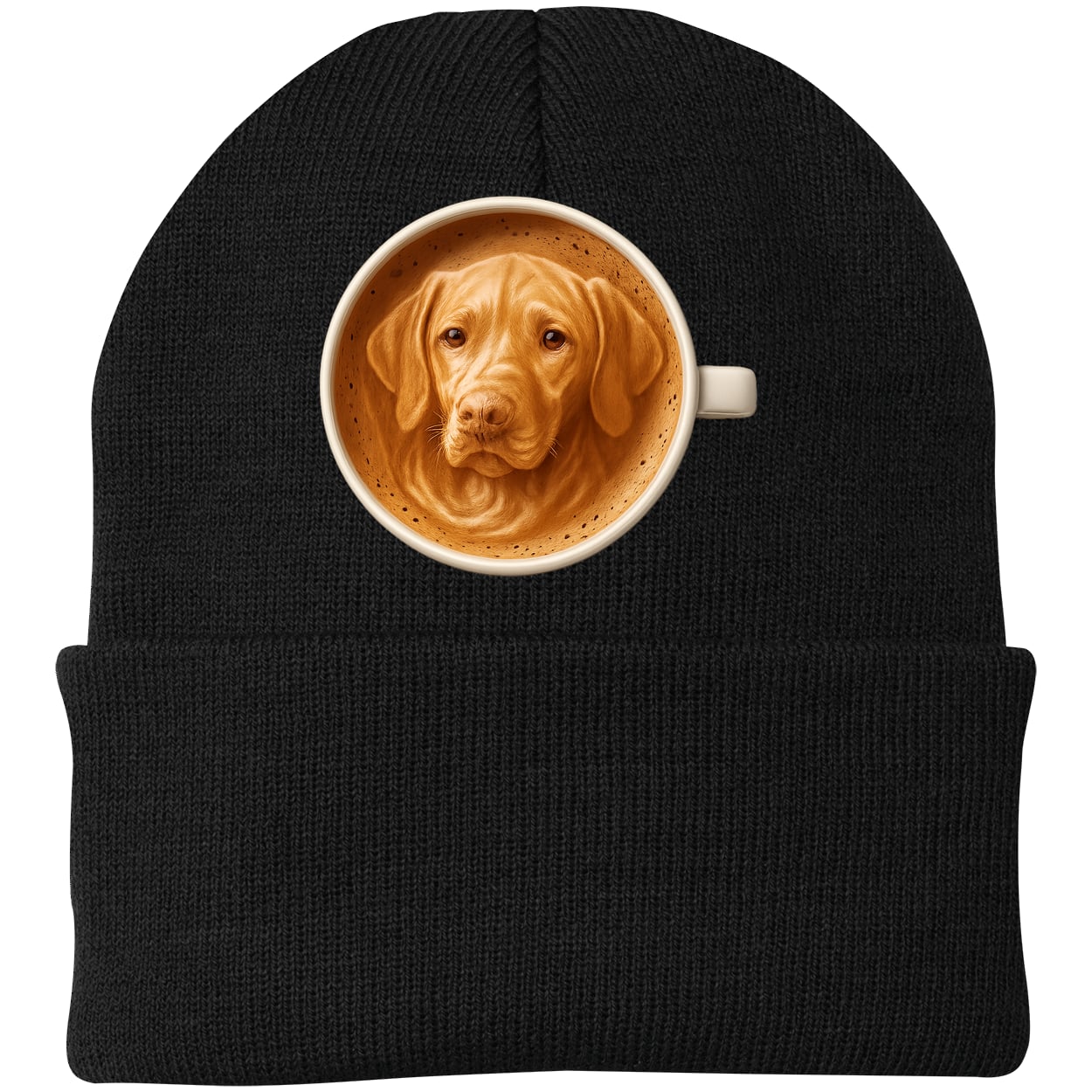 CP90 Port & Company Knit Beanie - Black