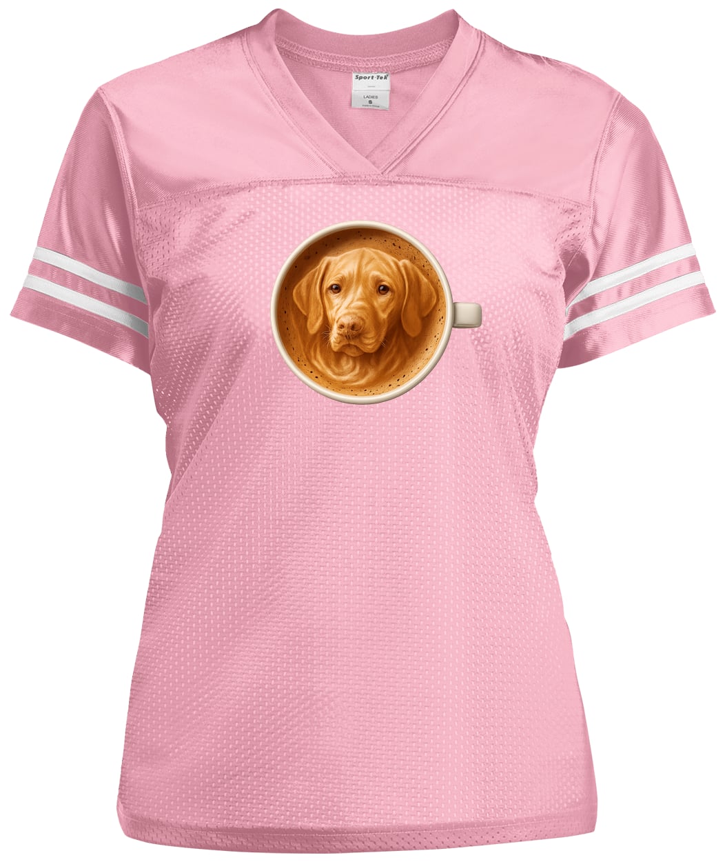 LST307 Sport-Tek Ladies' Replica Jersey - Light Pink/White
