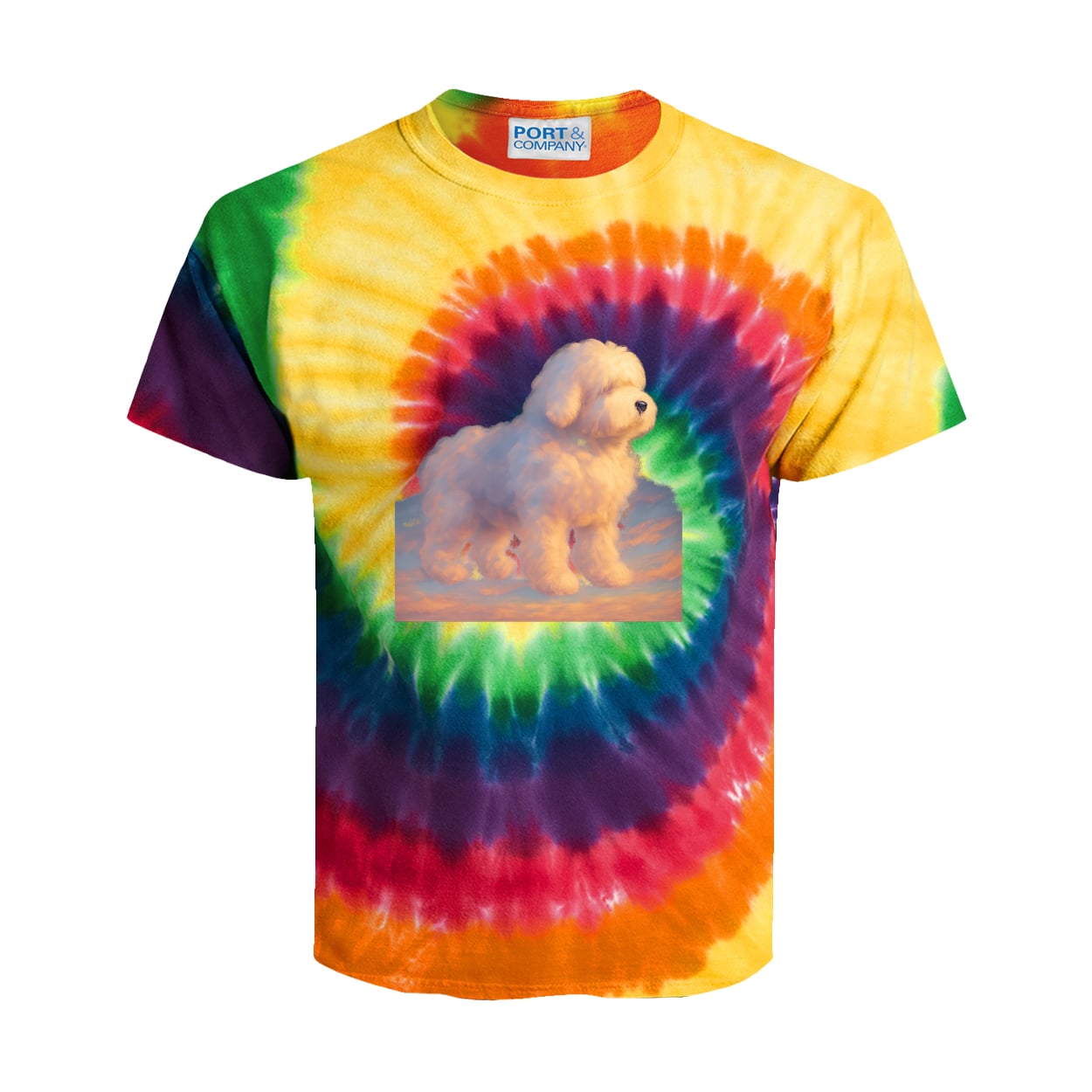 PC147Y Port & Company Kids Tie-Dye Tee - Rainbow