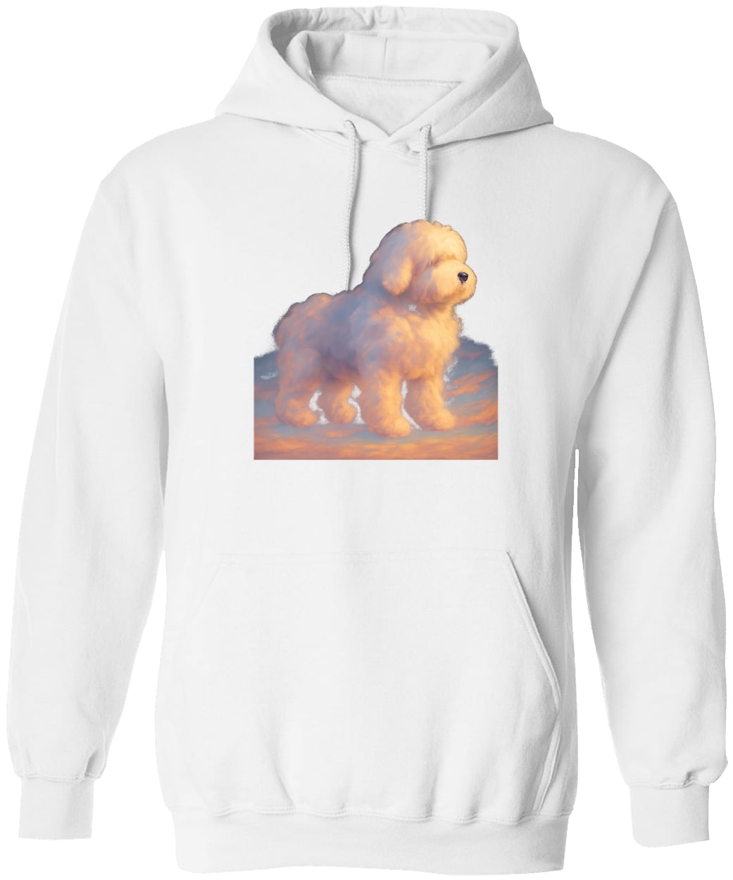 G185 Gildan Pullover Hoodie - White