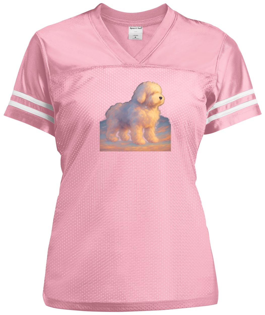 LST307 Sport-Tek Ladies' Replica Jersey - Light Pink/White