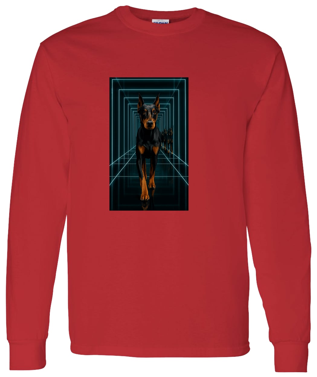 G540 LS T-Shirt 5.3 oz. - Red