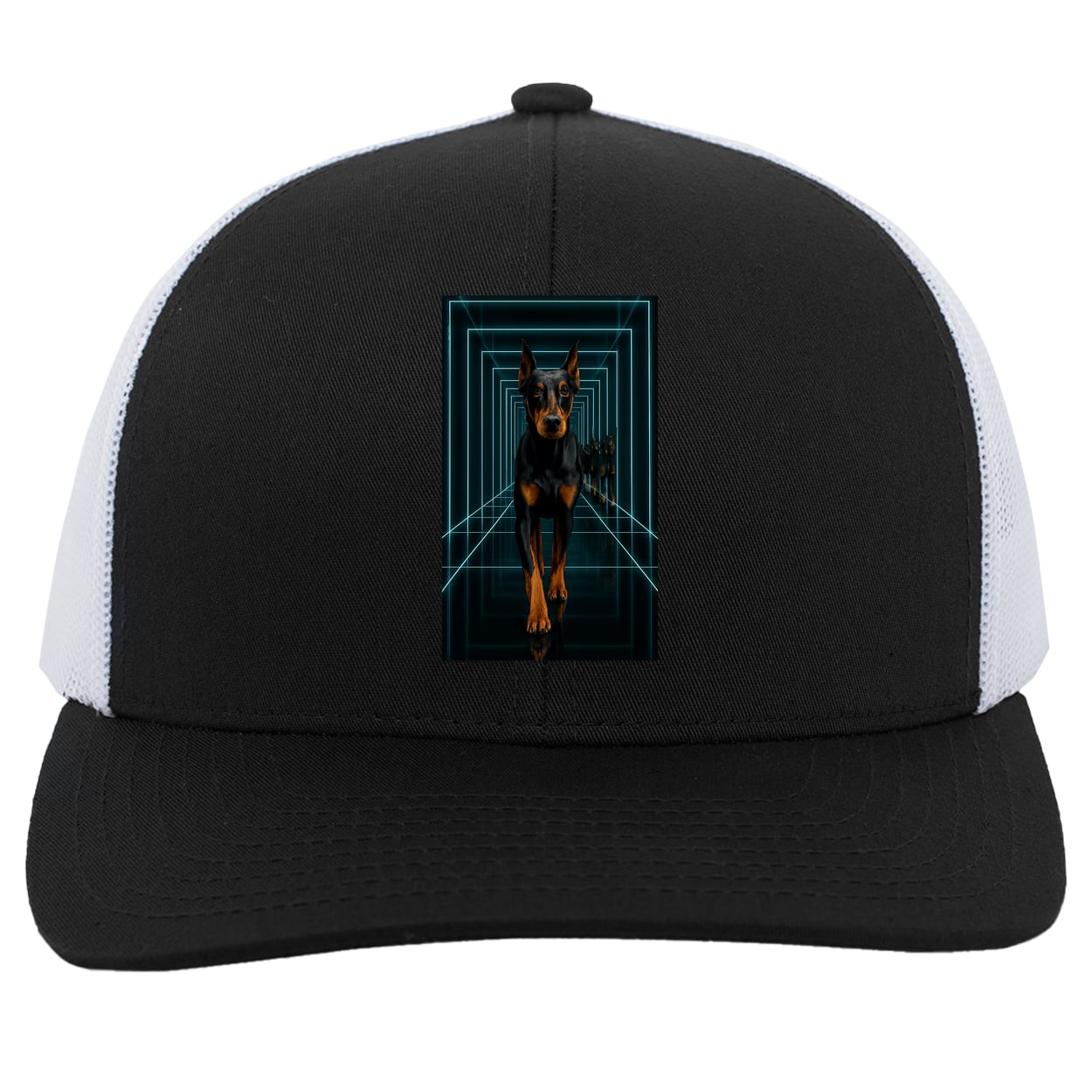 104C Trucker Snap Back - Black/White