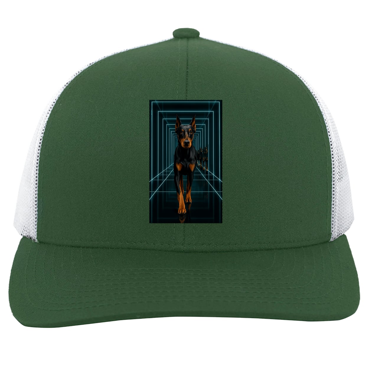 104C Trucker Snap Back - Dark Green/White