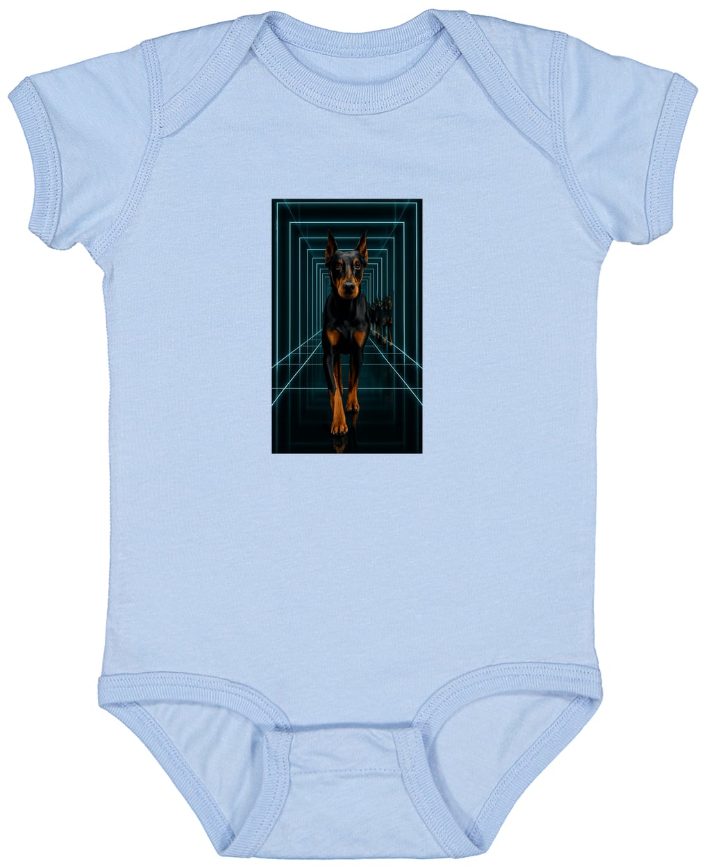 4424 Infant Fine Jersey Bodysuit - Light Blue