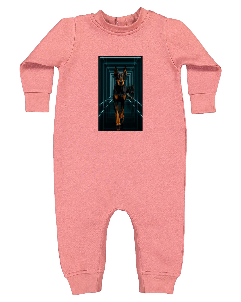 4447 Rabbit Skins Infant Fleece One-Piece Bodysuit - Mauvelous