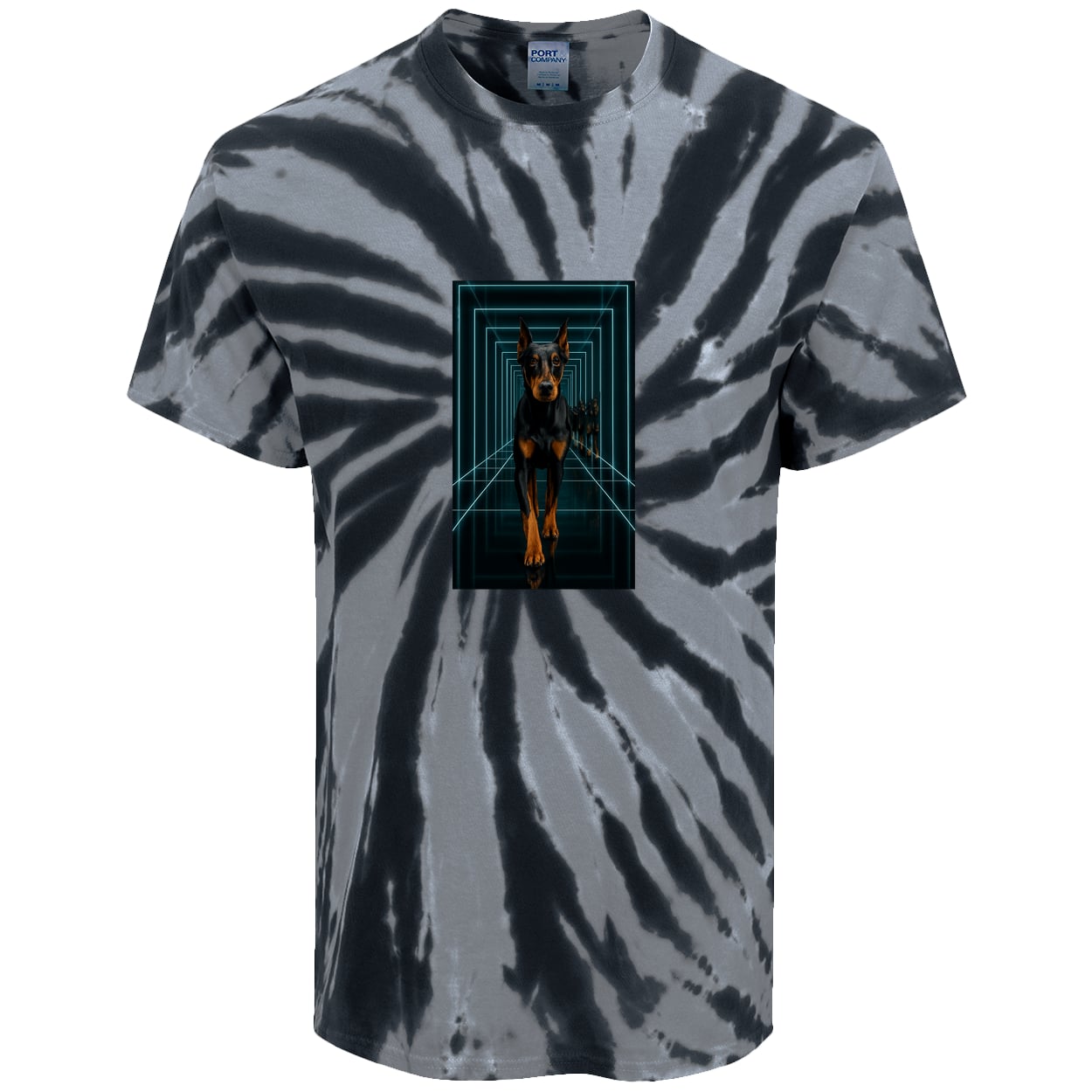 PC147 Port & Company Tie-Dye Tee - Black