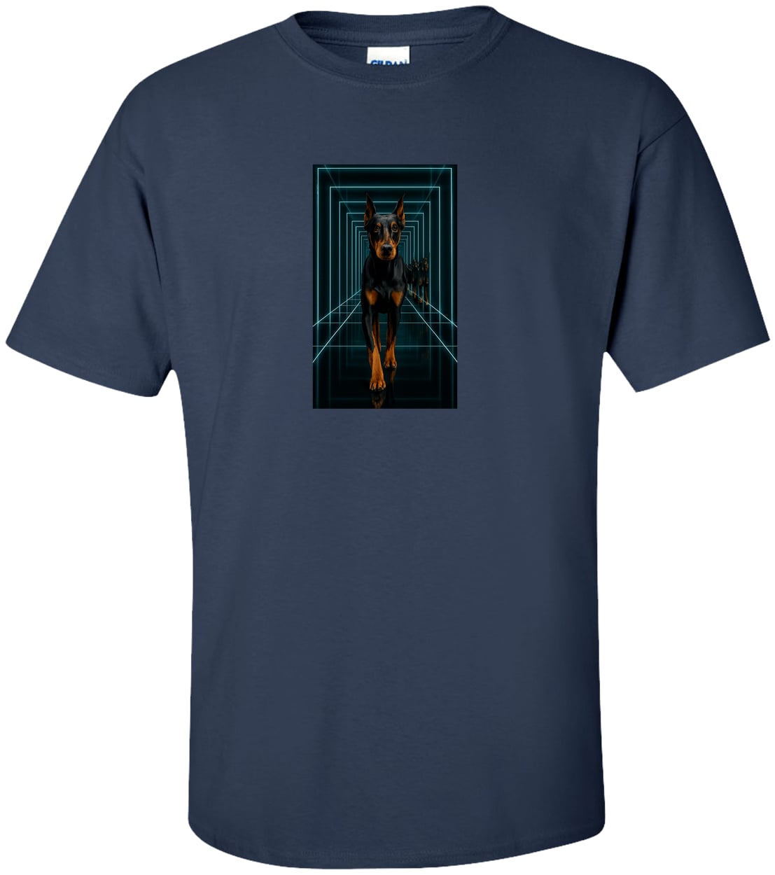 G200T Gildan Mens Tall Ultra Cotton Tee - Navy