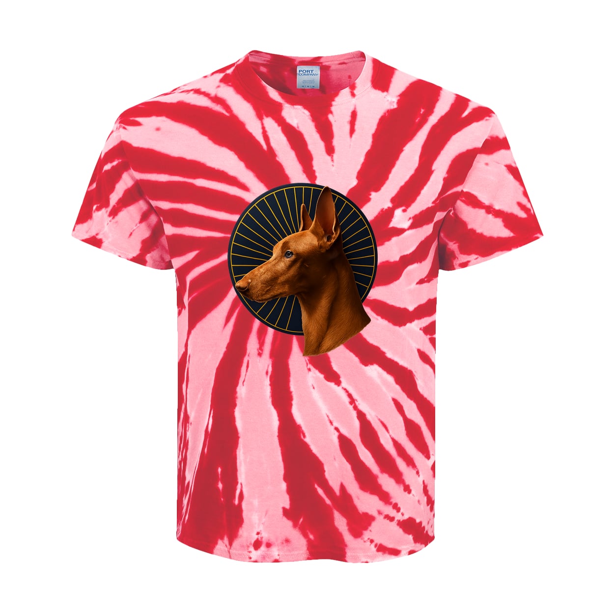 PC147Y Port & Company Kids Tie-Dye Tee - Red