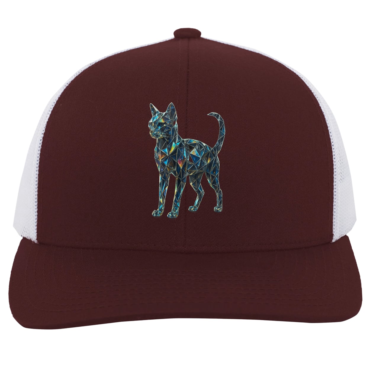 104C Trucker Snap Back - Maroon/White