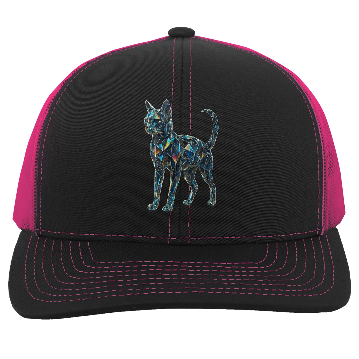 104C Trucker Snap Back - Black/Pink