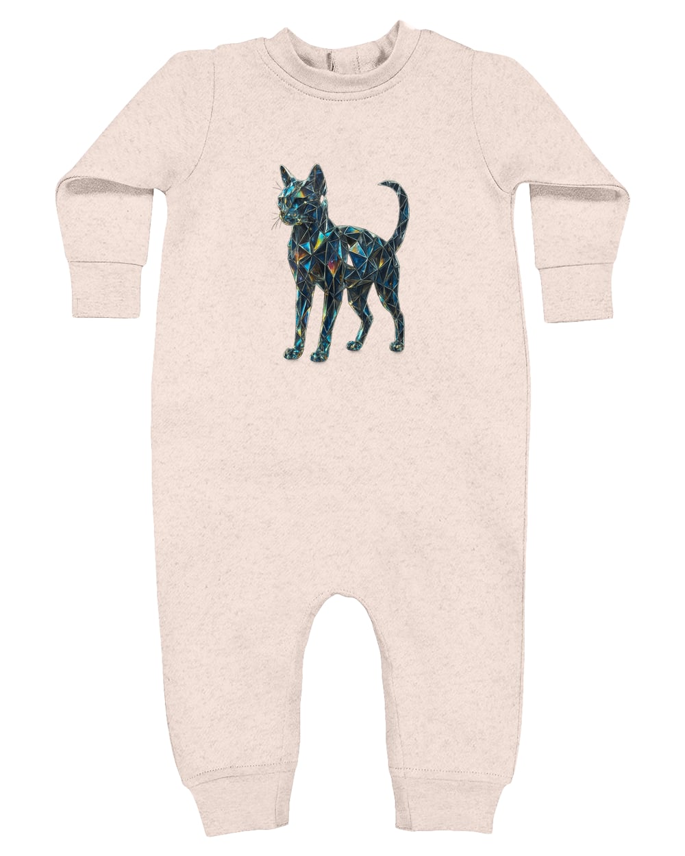 4447 Rabbit Skins Infant Fleece One-Piece Bodysuit - Natural Heather