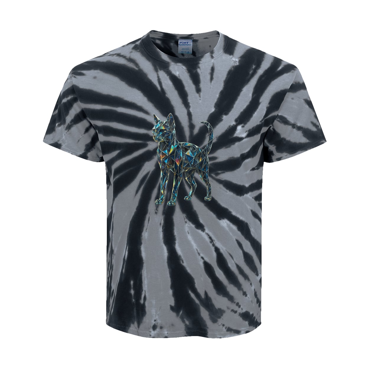 PC147Y Port & Company Kids Tie-Dye Tee - Black