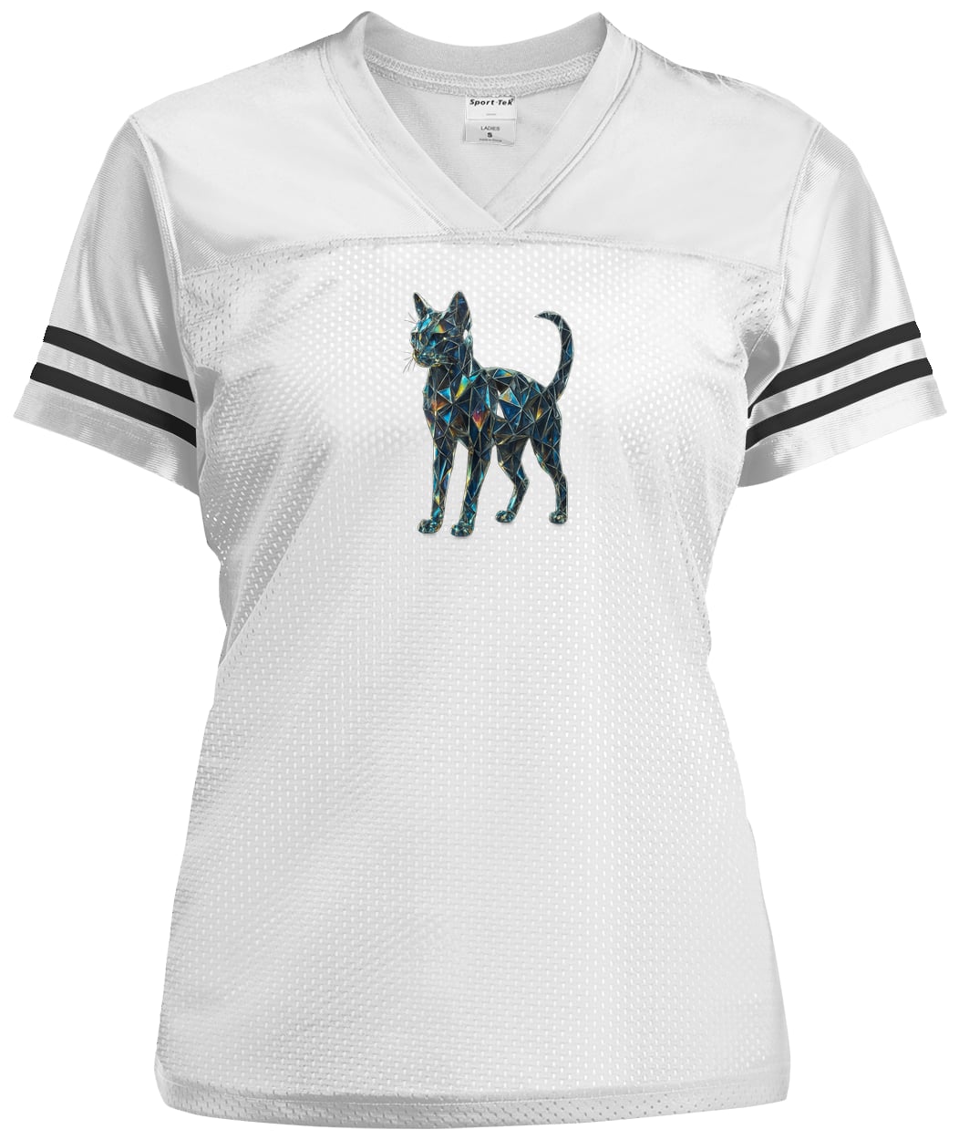 LST307 Sport-Tek Ladies' Replica Jersey - White/Black