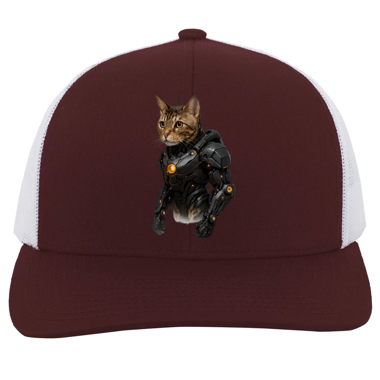 104C Trucker Snap Back - Maroon/White