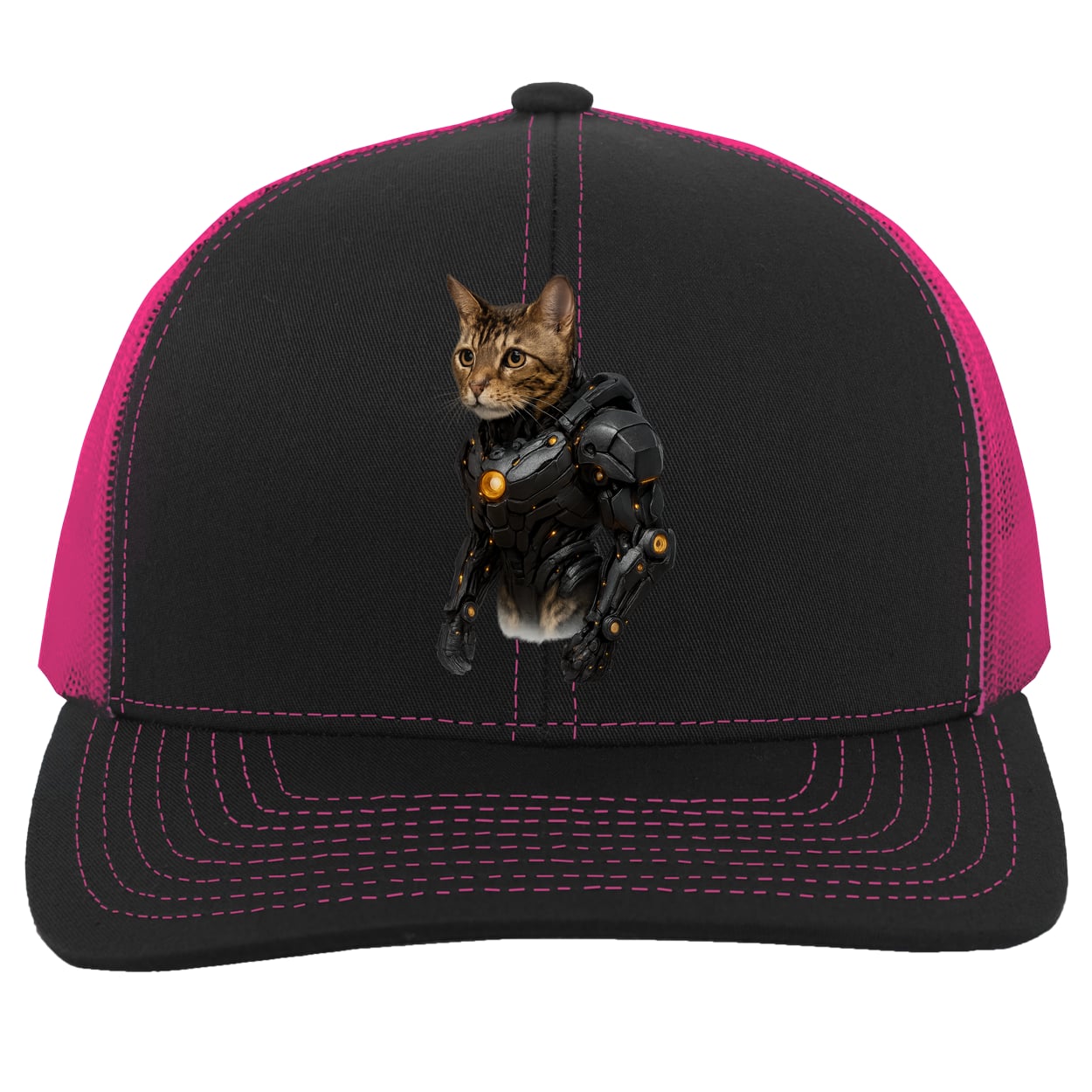 104C Trucker Snap Back - Black/Pink