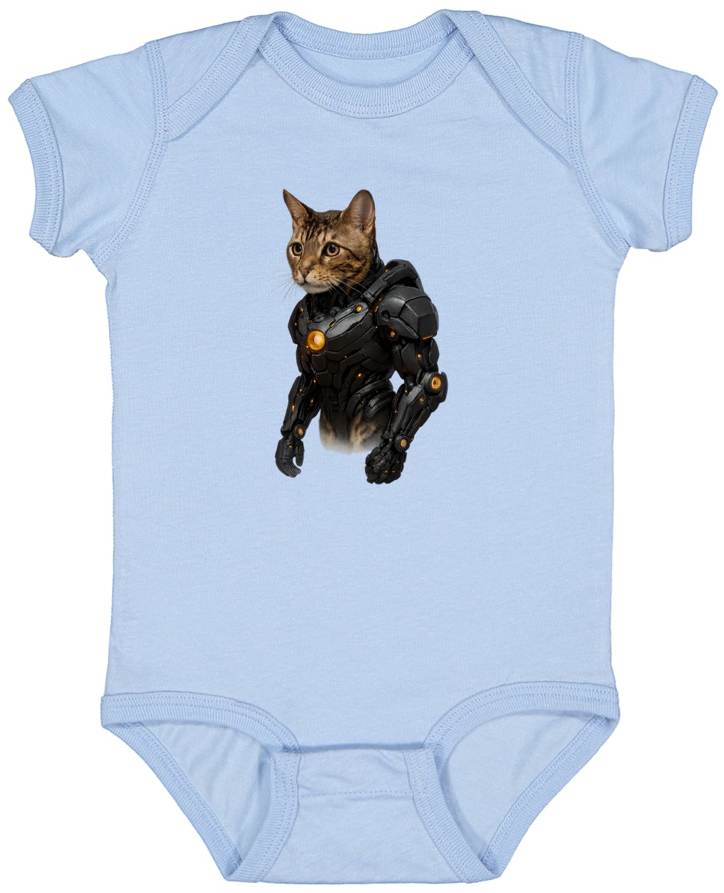 4424 Infant Fine Jersey Bodysuit - Light Blue