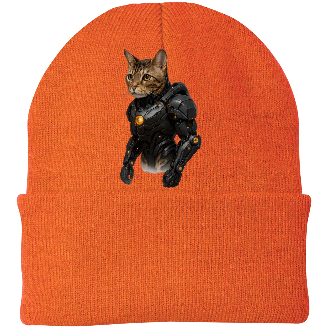 CP90 Port & Company Knit Beanie - Neon Orange
