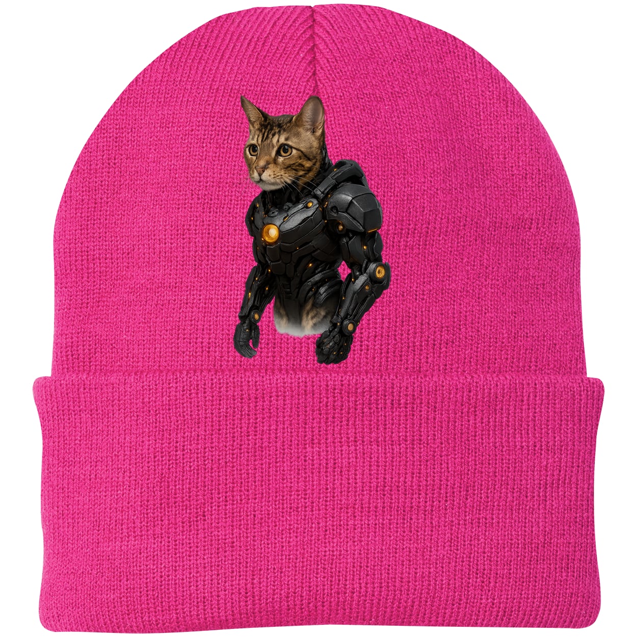 CP90 Port & Company Knit Beanie - Neon Pink