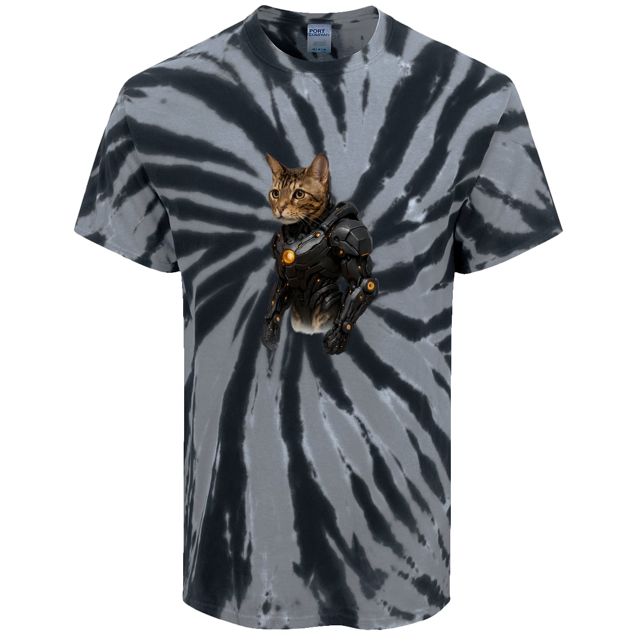 PC147 Port & Company Tie-Dye Tee - Black