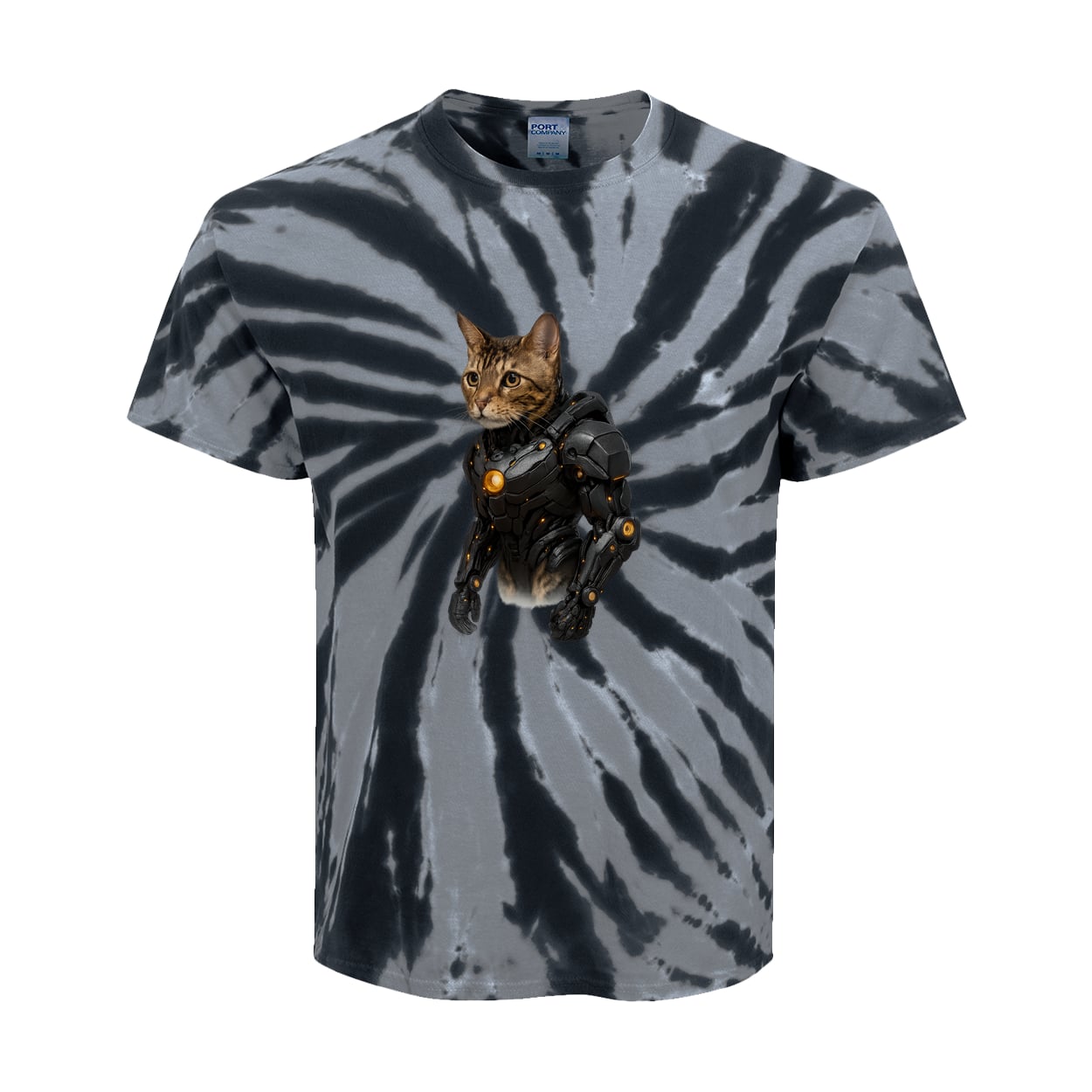 PC147Y Port & Company Kids Tie-Dye Tee - Black