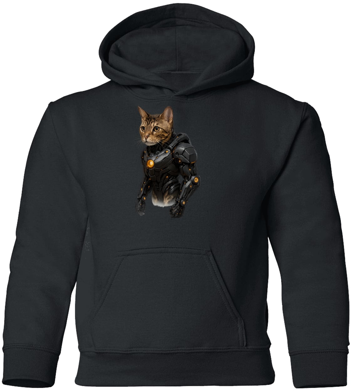 G185B Gildan Youth Pullover Hoodie - Black