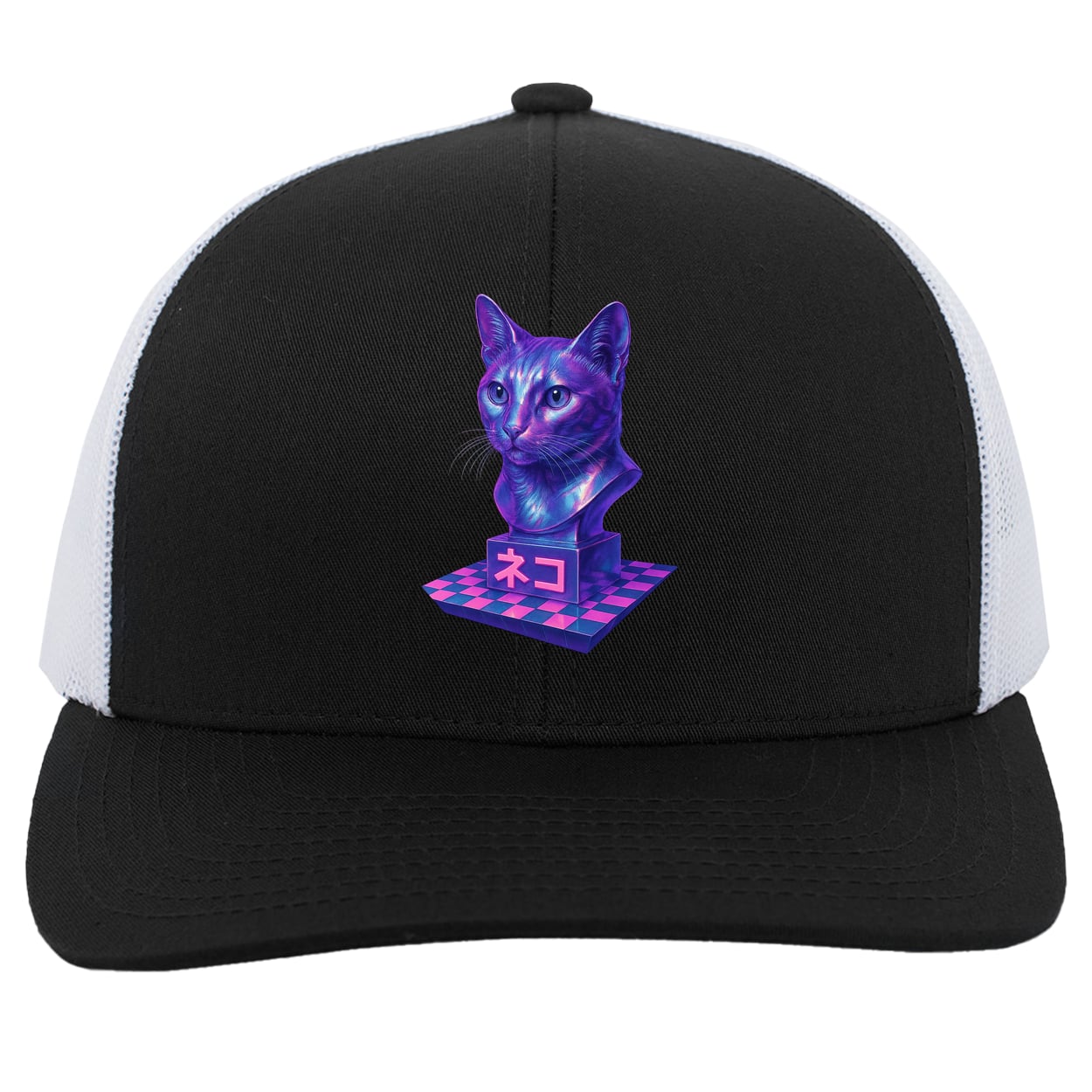 104C Trucker Snap Back - Black/White